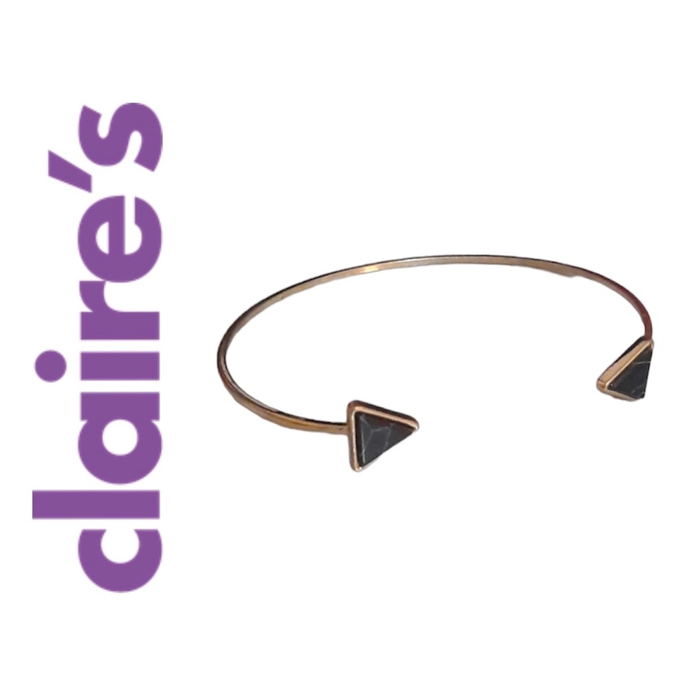 Claire's Black & Gold Bracelet